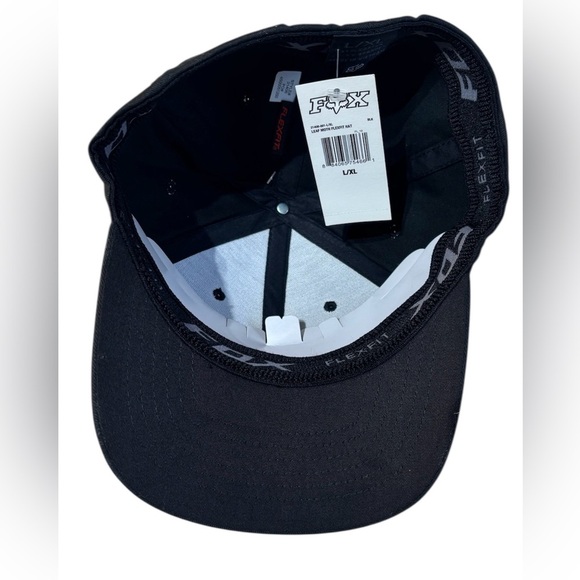 NWT Fox Racing Leaf Moth Black Flexfit Hat Adult L/XL - Picture 6 of 8